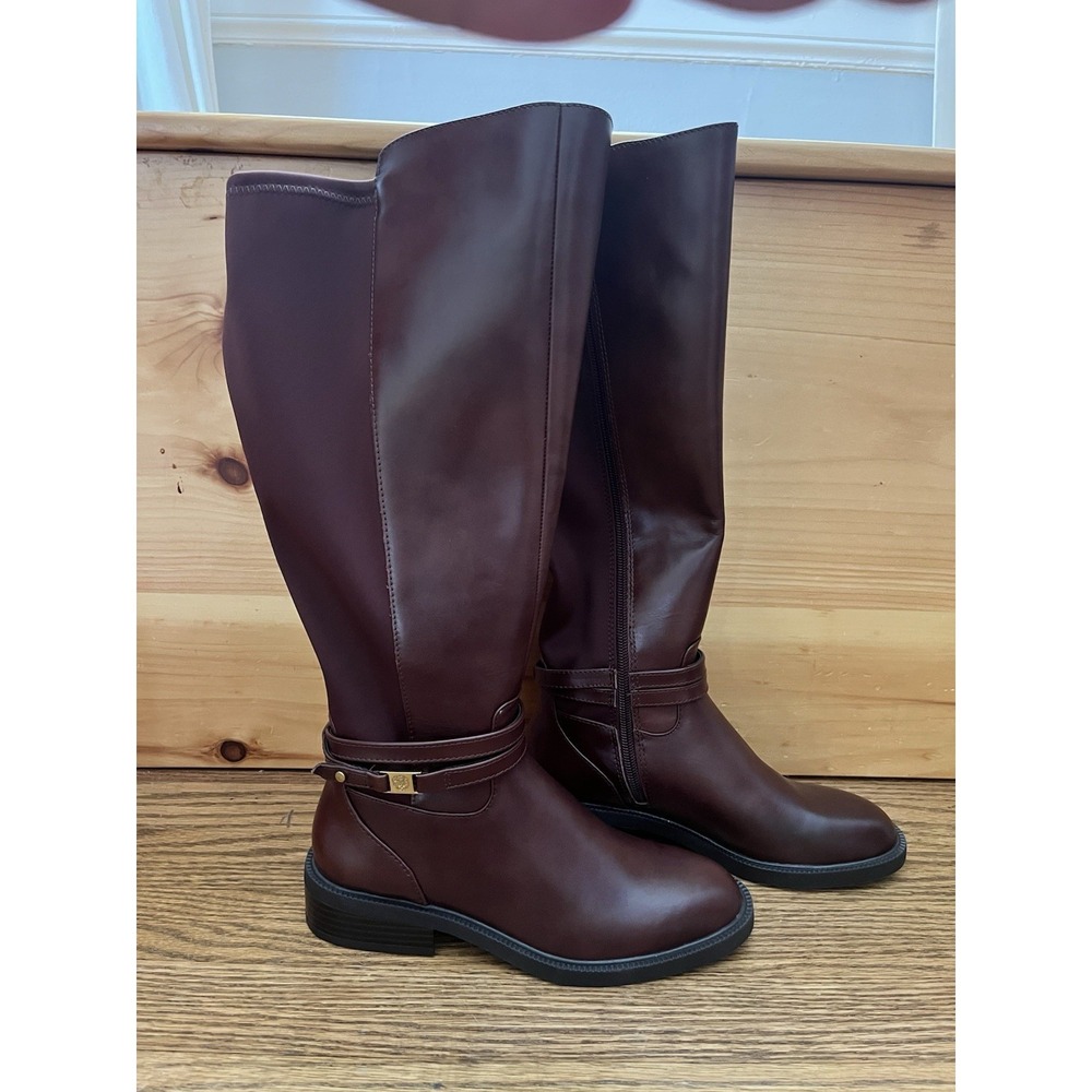 Vince Camuto‎ Amabel Mahogany Medium Calf Leather Boots size 6M NWT